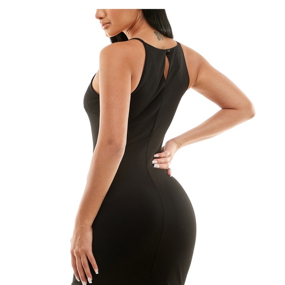 BCX Juniors' Asymmetrical-Hem Rhinestone Dress in white - Picture 8 of 8